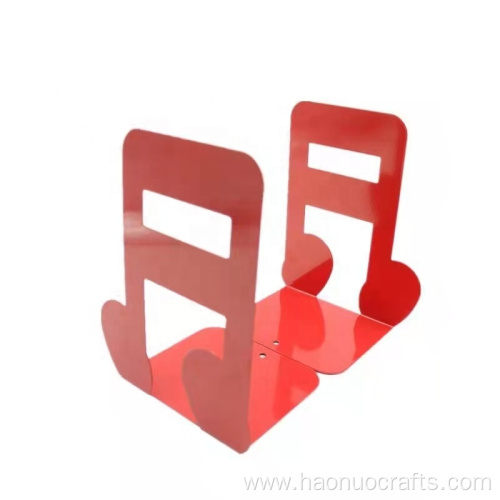 Treble metal book stand support book stop